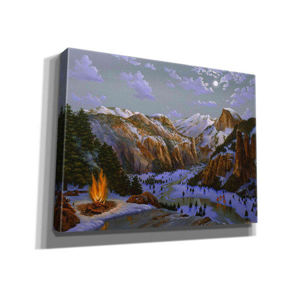 Millwood Pines Miwok Indians At Yosemite On Canvas by Eduardo Camoes